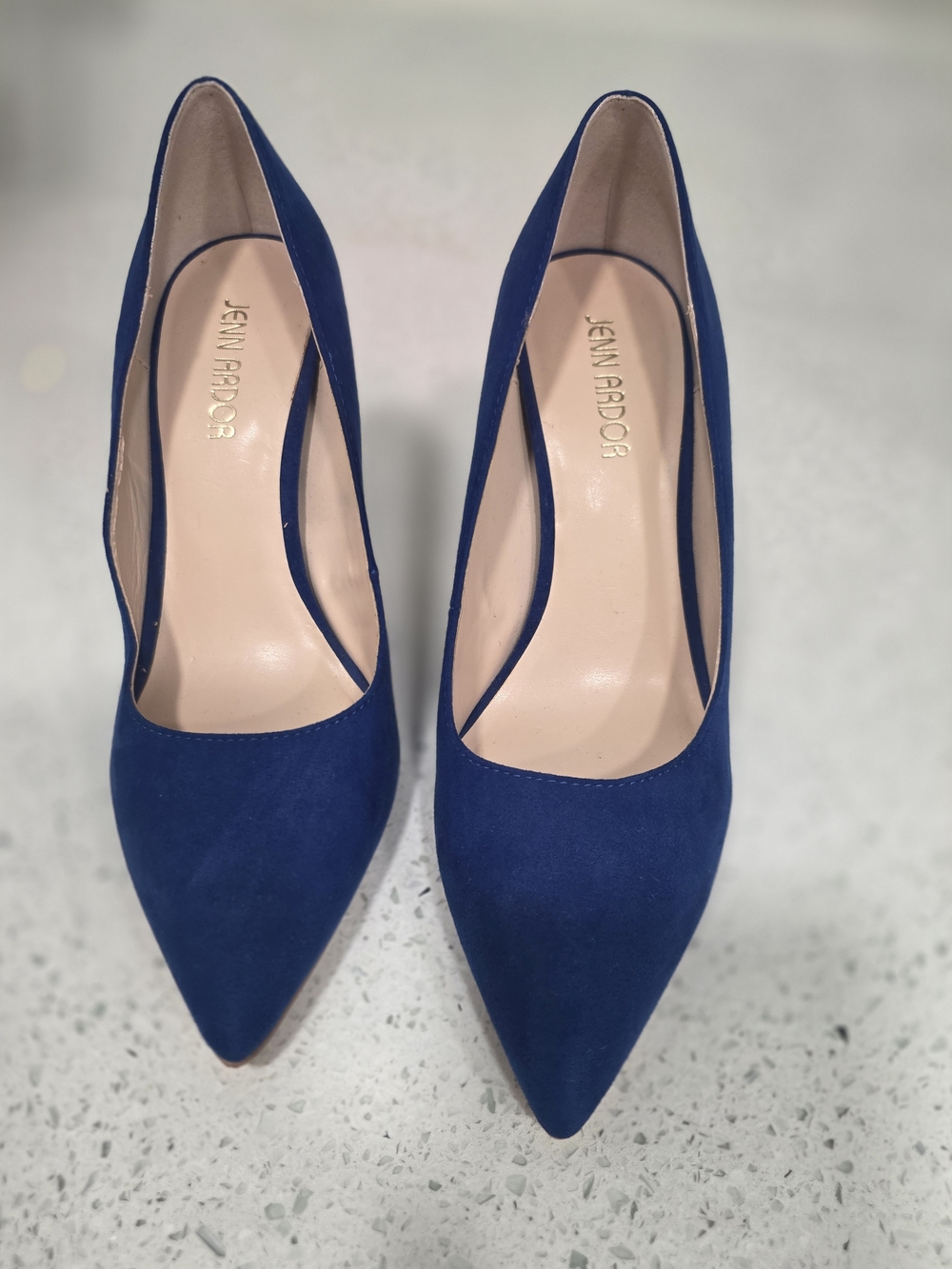 Jenn Ardor Navy Pointed-Toe Pumps